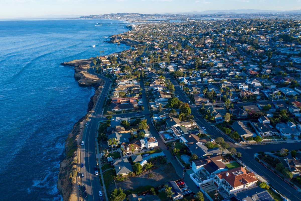 San Diego coastline — service area