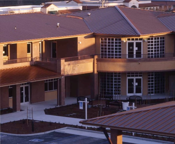 Natural copper roof